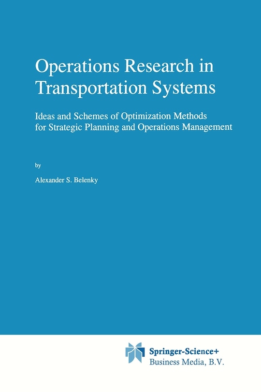 Front cover_Operations Research in Transportation Systems