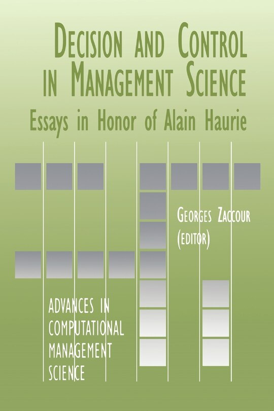 Couverture_Decision And Control In Management Science