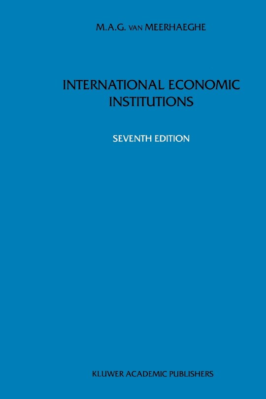 Front cover_International Economic Institutions