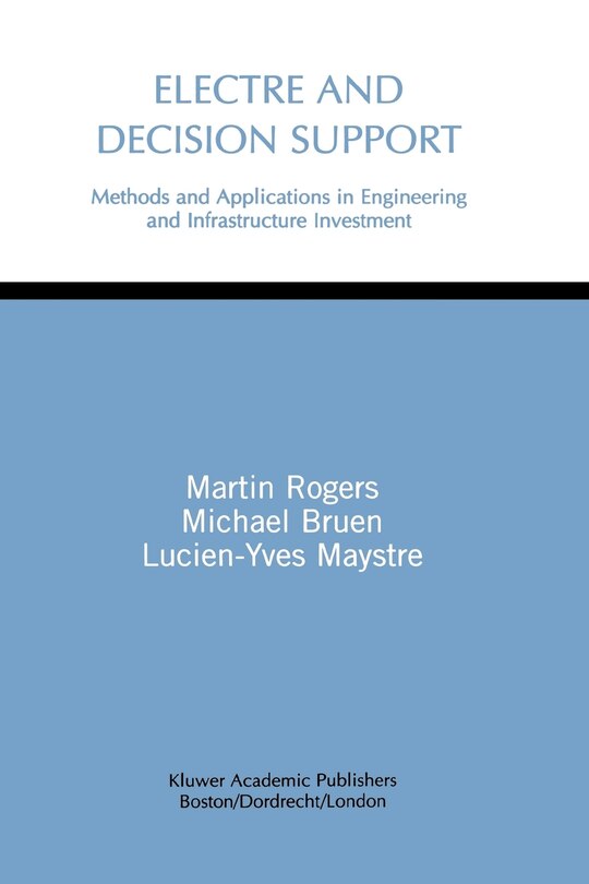 Front cover_ELECTRE and Decision Support