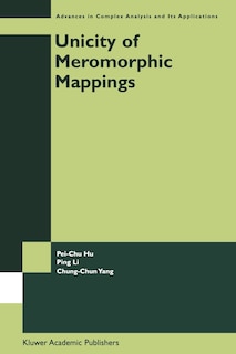 Couverture_Unicity of Meromorphic Mappings