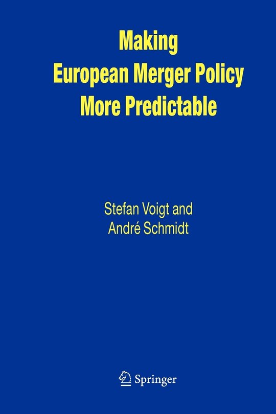 Front cover_Making European Merger Policy More Predictable