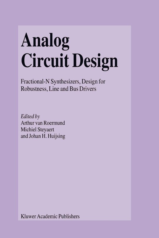 Front cover_Analog Circuit Design