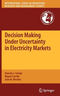 Couverture_Decision Making Under Uncertainty in Electricity Markets