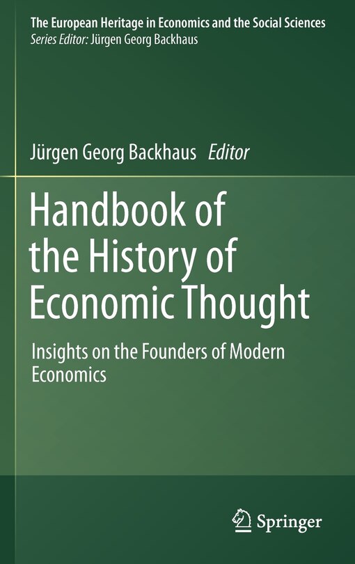 Front cover_Handbook of the History of Economic Thought