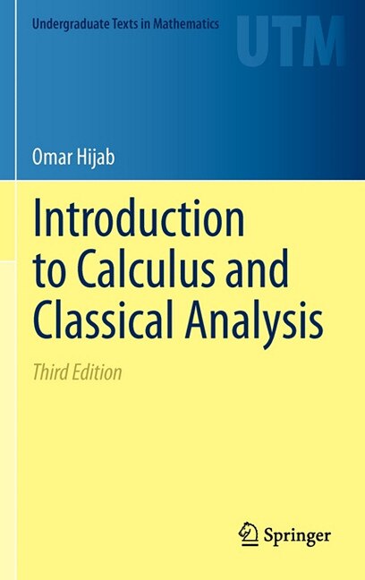 Front cover_Introduction to Calculus and Classical Analysis