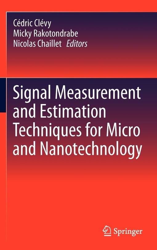 Couverture_Signal Measurement and Estimation Techniques for Micro and Nanotechnology