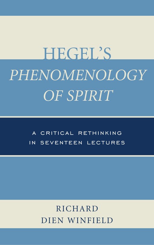 Couverture_Hegel's Phenomenology Of Spirit