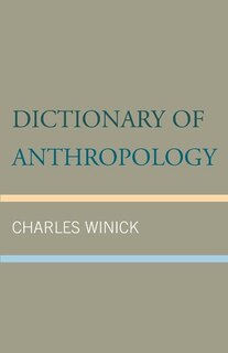 Couverture_Dictionary Of Anthropology