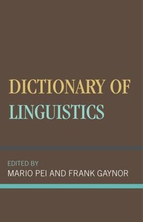 Front cover_Dictionary Of Linguistics
