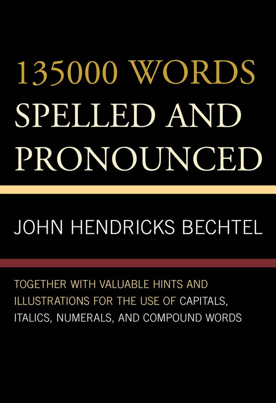 Couverture_135000 Words Spelled and Pronounced