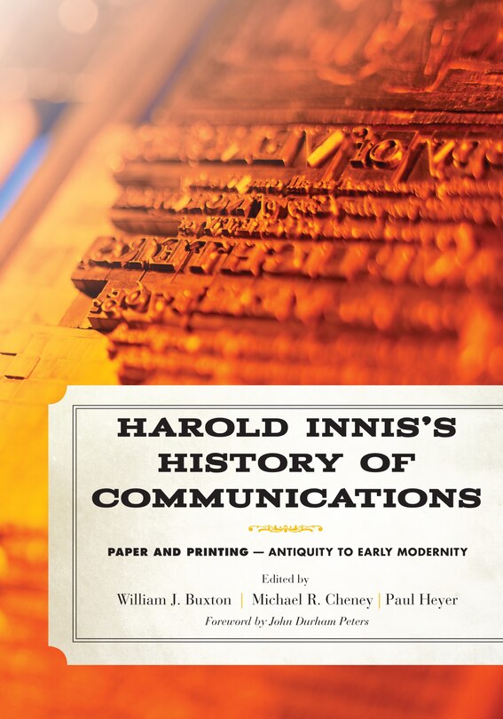 Front cover_Harold Innis's History of Communications