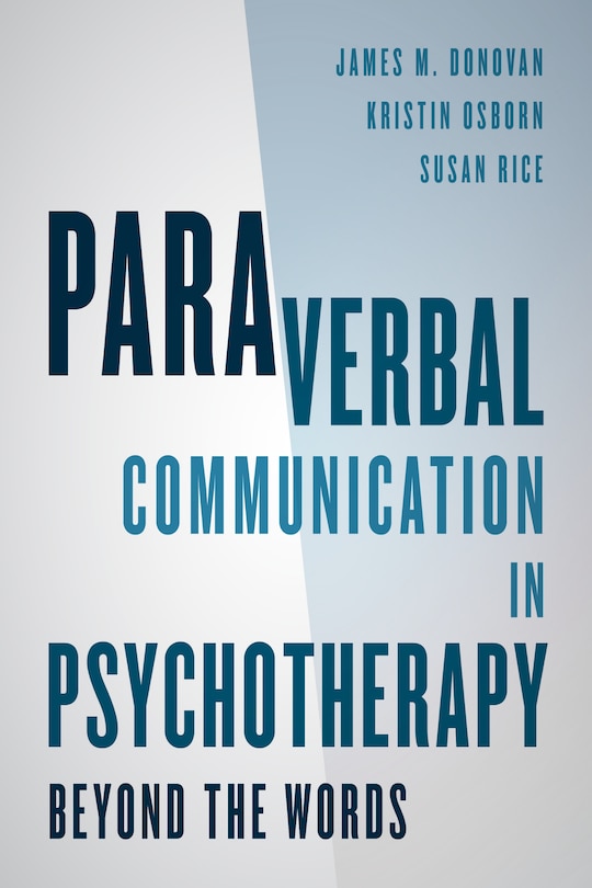 Front cover_Paraverbal Communication In Psychotherapy