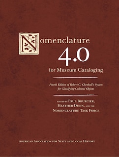 Front cover_Nomenclature 4.0 For Museum Cataloging