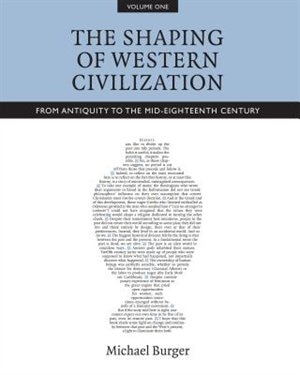 Couverture_The Shaping of Western Civilization, Volume I