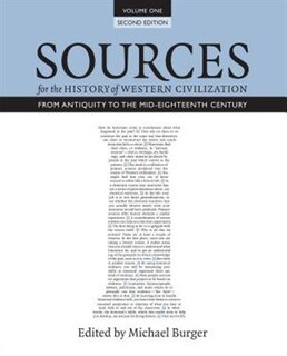 Front cover_Sources for the History of Western Civilization, Volume I