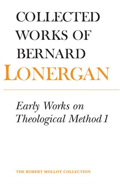 Front cover_Early Works on Theological Method 1