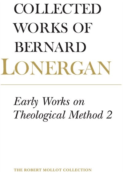 Front cover_Early Works on Theological Method 2