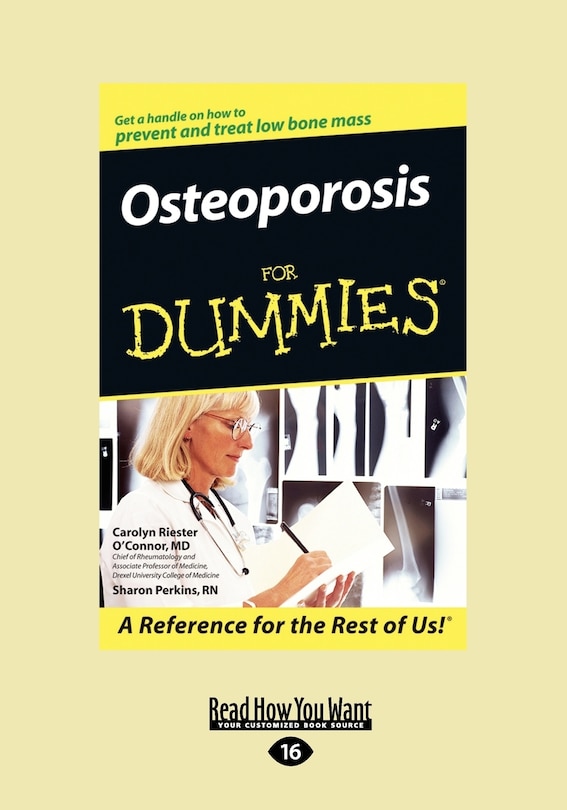 Front cover_Osteoporosis for Dummies(R) (EasyRead Large Edition)