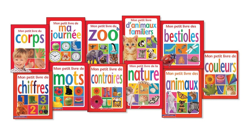 Front cover_Mon petit livre Board Book Collection in French (Pre-K to K)