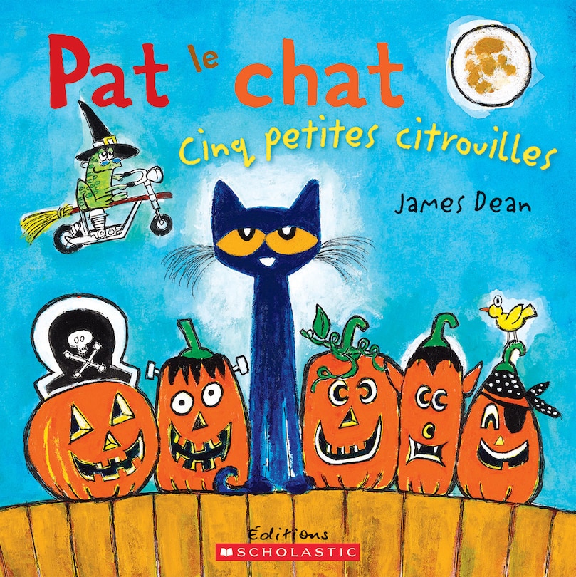 Couverture_Pat le chat : Cinq petites citrouilles
