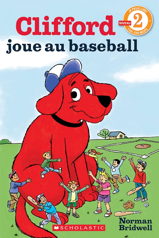 Front cover_Je peux lire! Niveau 2 : Clifford joue au baseball