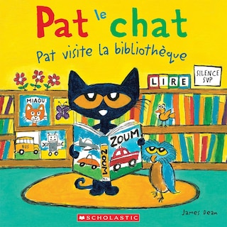 Couverture_Pat le chat : Pat visite la bibliothèque