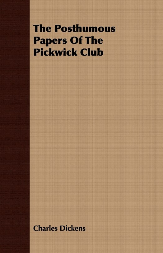 Couverture_The Posthumous Papers Of The Pickwick Club