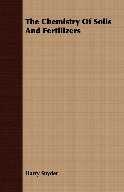 Front cover_The Chemistry Of Soils And Fertilizers