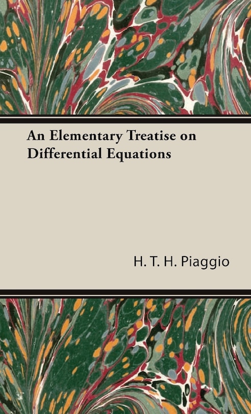 Front cover_An Elementary Treatise on Differential Equations