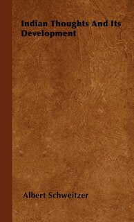 Couverture_Indian Thoughts and Its Development