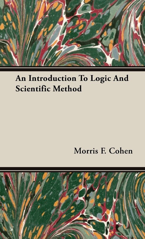Couverture_An Introduction To Logic And Scientific Method