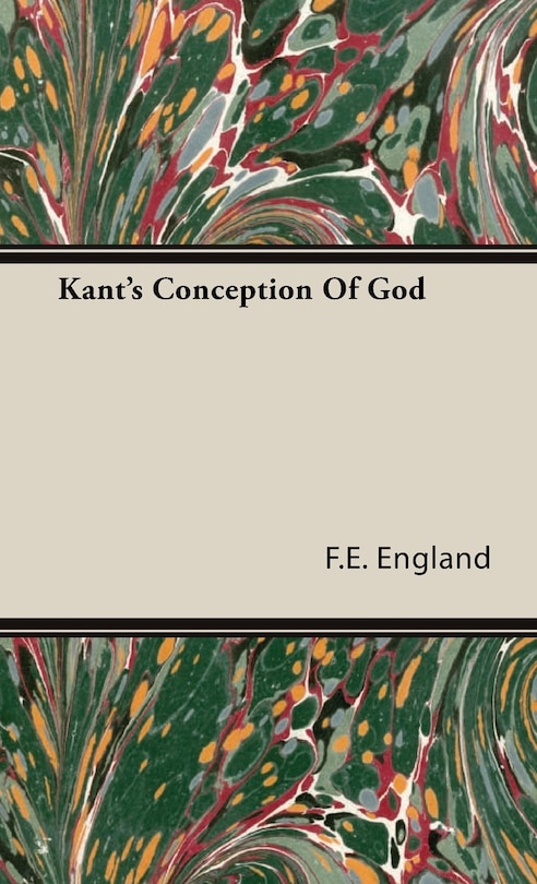 Front cover_Kant's Conception Of God