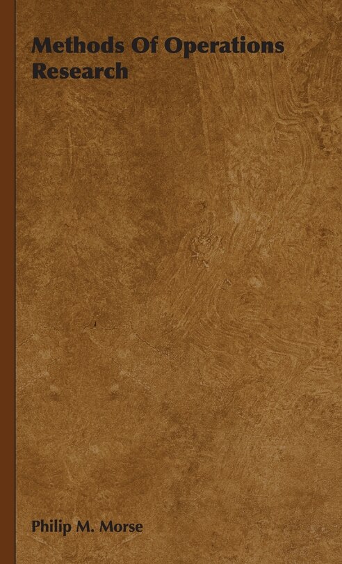 Couverture_Methods of Operations Research