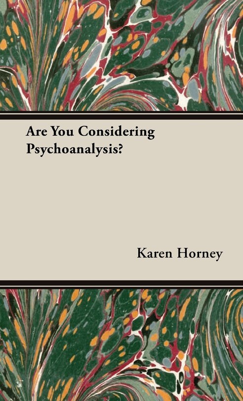 Front cover_Are You Considering Psychoanalysis?