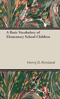 Front cover_A Basic Vocabulary of Elementary School Children