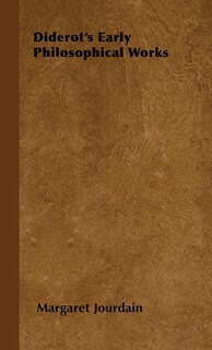 Front cover_Diderot's Early Philosophical Works