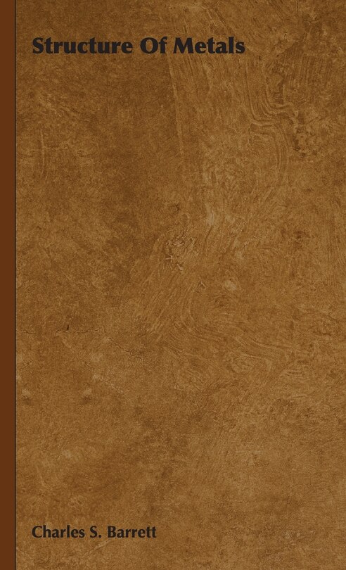 Couverture_Structure Of Metals