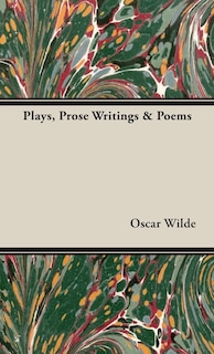 Couverture_Plays, Prose Writings & Poems