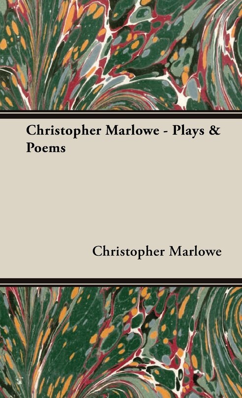 Front cover_Christopher Marlowe - Plays & Poems