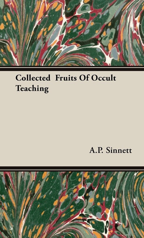Couverture_Collected Fruits of Occult Teaching