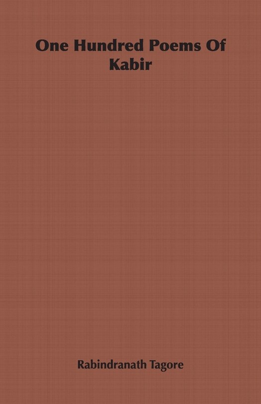 Couverture_One Hundred Poems Of Kabir
