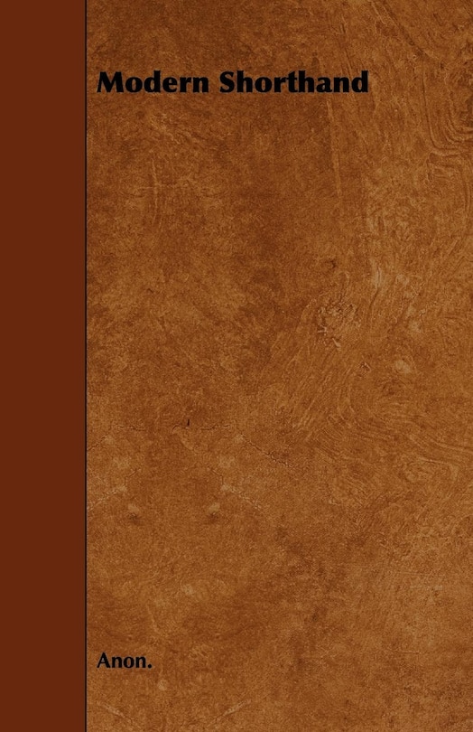 Front cover_Modern Shorthand