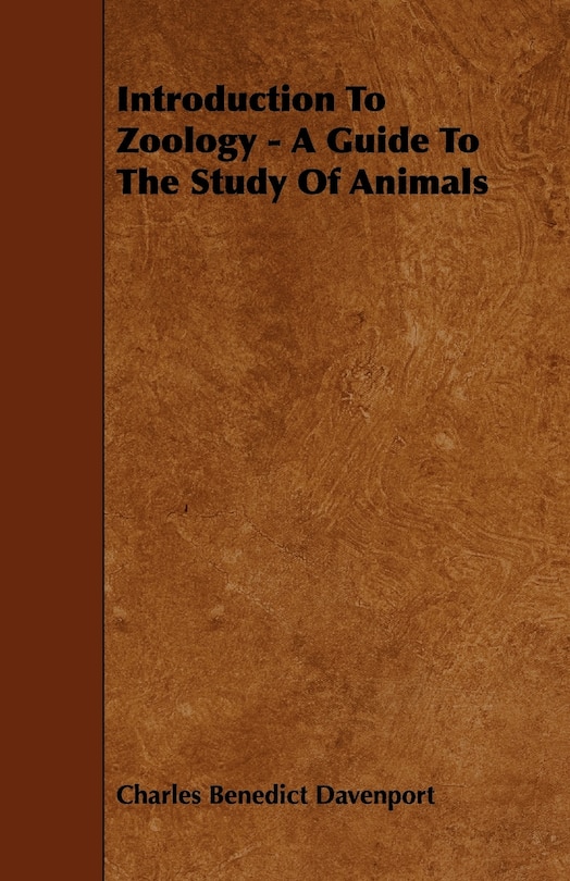 Front cover_Introduction To Zoology - A Guide To The Study Of Animals