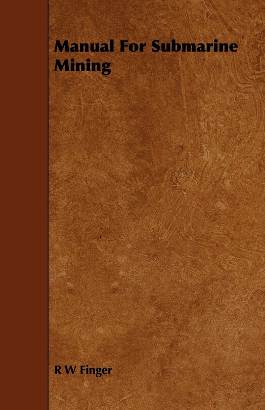 Couverture_Manual For Submarine Mining