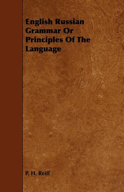 Front cover_English Russian Grammar Or Principles Of The Language