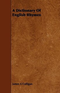 Couverture_A Dictionary of English Rhymes