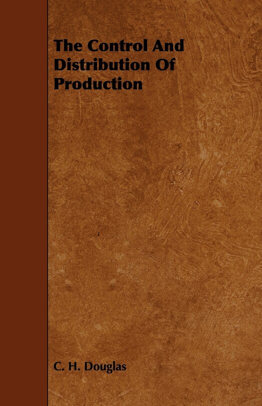 Front cover_The Control and Distribution of Production