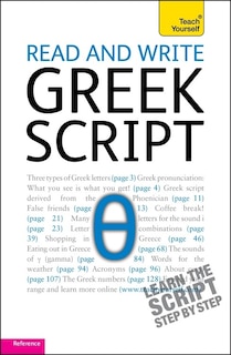 Front cover_Read And Write Greek Script