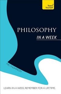 Front cover_Philosophy In A Week